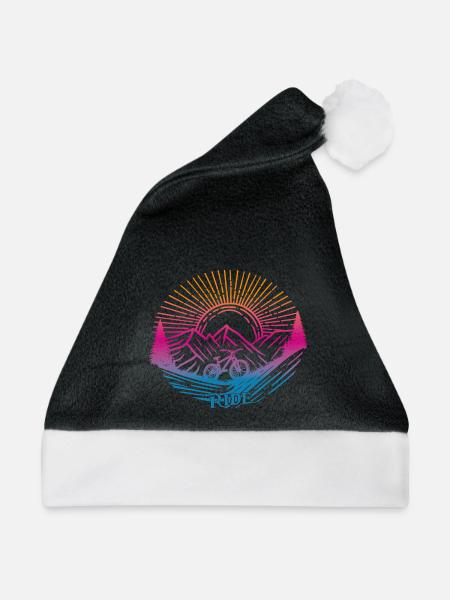 Fahhrrad Downhill Ride - Weihnachtsmütze - Schwarz/Weiß