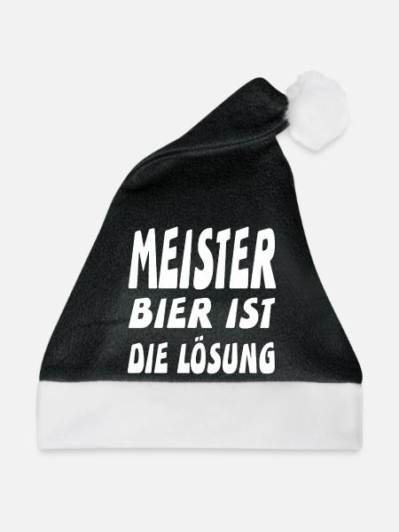 Meister - Weihnachtsmütze - Schwarz/Weiß