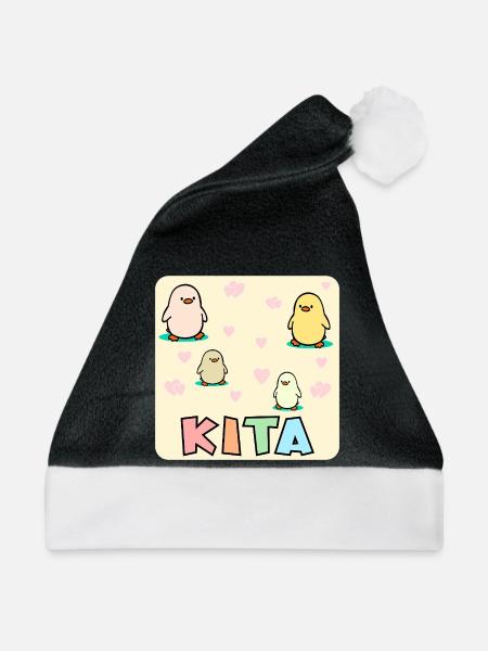KITA KLEINKINDER KÜKEN - Weihnachtsmütze - Schwarz/Weiß - Vorne
