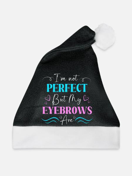 Make-up Microblading Kosmetik Kosmetikerin - Weihnachtsmütze - Schwarz/Weiß