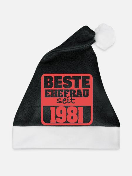Ehe 1981 - Weihnachtsmütze - Schwarz/Weiß