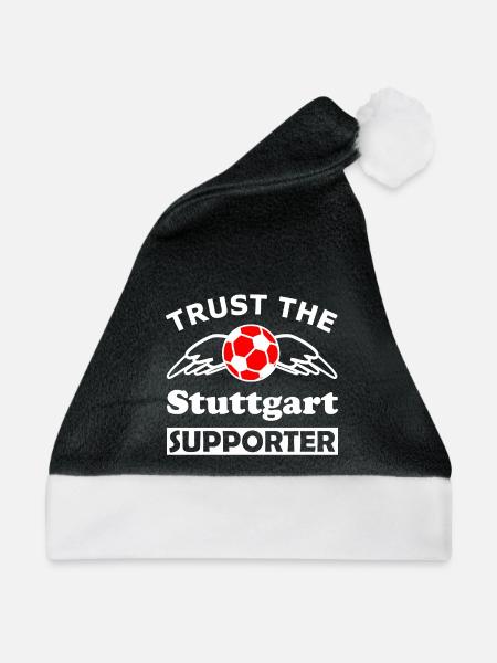 Stuttgart Supporter Flügelball - Weihnachtsmütze - Schwarz/Weiß