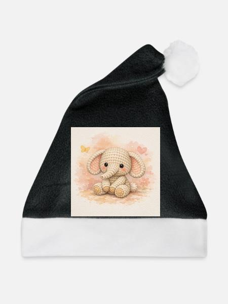 Garnelefant - Weihnachtsmütze - Schwarz/Weiß