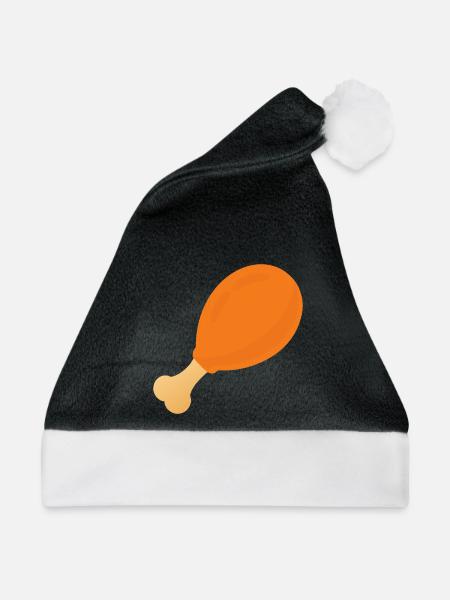 Chicken Drumstick - Weihnachtsmütze - Schwarz/Weiß