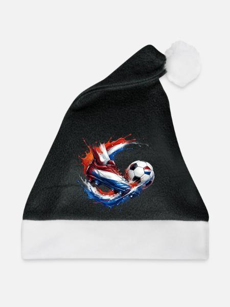 Fußball - Niederlande - Weihnachtsmütze - Schwarz/Weiß