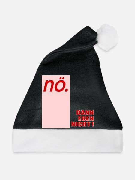 Ablehung Schnippisch Nein - Weihnachtsmütze - Schwarz/Weiß