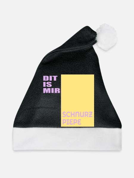 Berlinerisch Egal Berlin - Weihnachtsmütze - Schwarz/Weiß