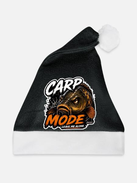 Karpfenfischen im Karpfenmodus - Weihnachtsmütze - Schwarz/Weiß