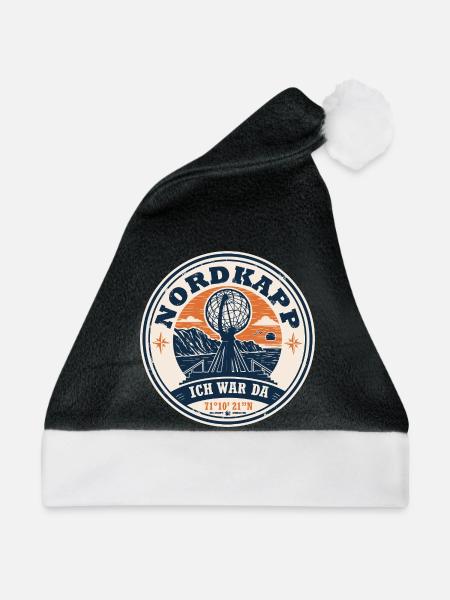 Nordkapp Nordkap Norwegen Roadtrip Geschenk - Weihnachtsmütze - Schwarz/Weiß
