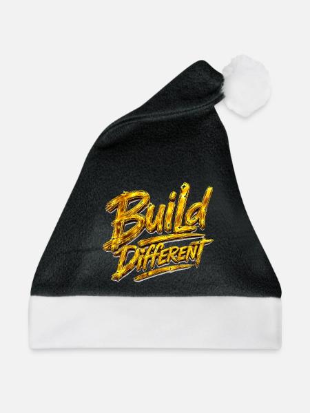 Baue ein anderes goldenes Skript - Weihnachtsmütze - Schwarz/Weiß