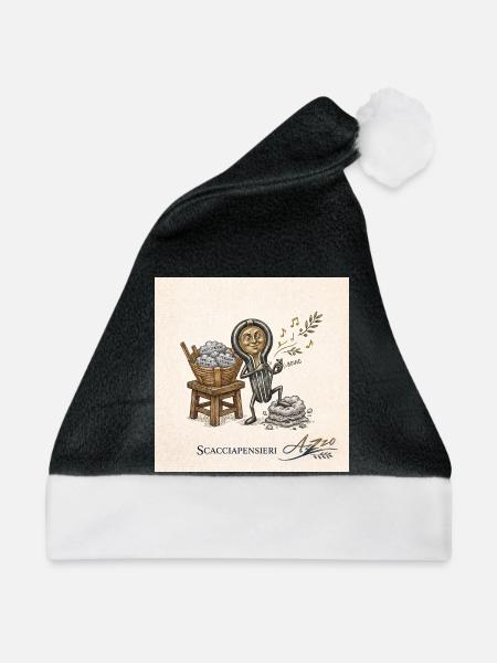 Scacciapensieri Melodie  - Weihnachtsmütze - Schwarz/Weiß - Vorne