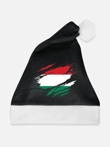 Ungarn Ungarische Flagge Ungarisch - Weihnachtsmütze - Schwarz/Weiß