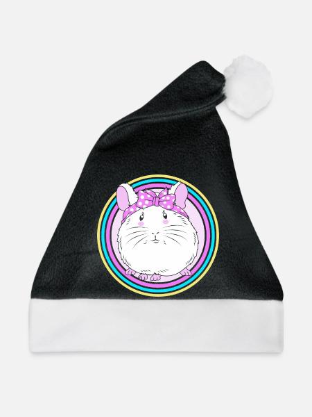 Chinchilla - Weihnachtsmütze - Schwarz/Weiß