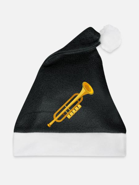Posaune - Weihnachtsmütze - Schwarz/Weiß