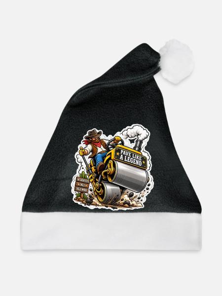 Papst wie eine Legende - Weihnachtsmütze - Schwarz/Weiß - Vorne