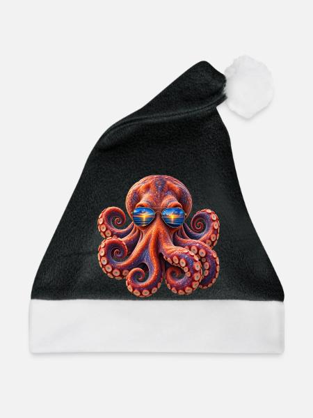 cool kraken - Weihnachtsmütze - Schwarz/Weiß