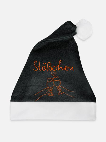 STÖßCHEN, PARTY, GESELLIGKEIT, DAYDRINKING 🥂🥂🥂 - Weihnachtsmütze - Schwarz/Weiß