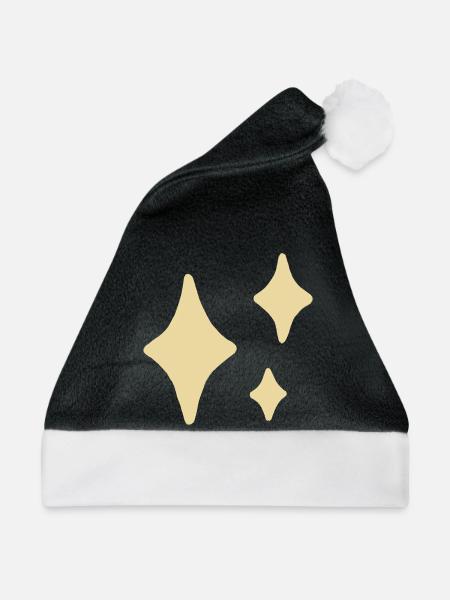 Golden Sparkle Trio - Weihnachtsmütze - Schwarz/Weiß
