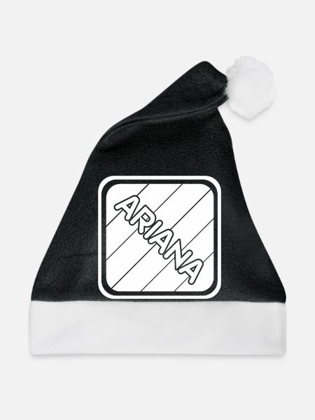 Ariana - Weihnachtsmütze - Schwarz/Weiß