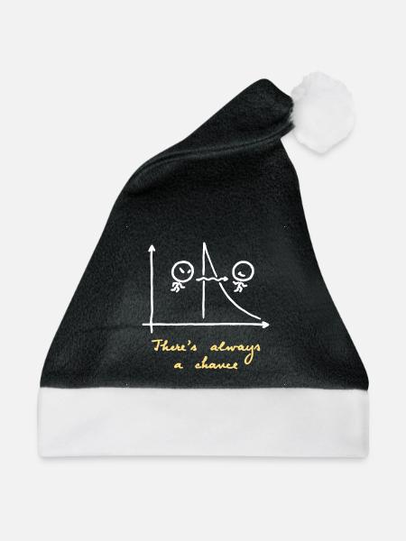 Es gibt immer eine Chance - Weihnachtsmütze - Schwarz/Weiß