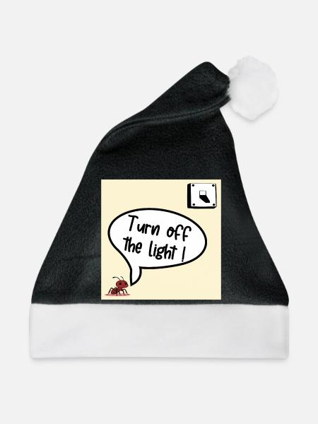 Mach das Licht aus - Weihnachtsmütze - Schwarz/Weiß