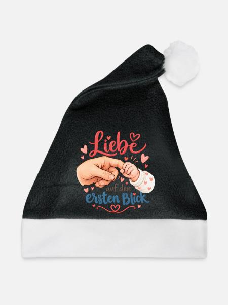Liebe auf den ersten Blick - Weihnachtsmütze - Schwarz/Weiß