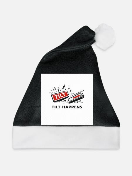 Flipper Pinball Tilt - Weihnachtsmütze - Schwarz/Weiß