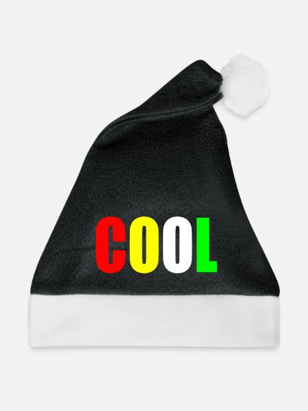 Cool - Weihnachtsmütze - Schwarz/Weiß - Vorne