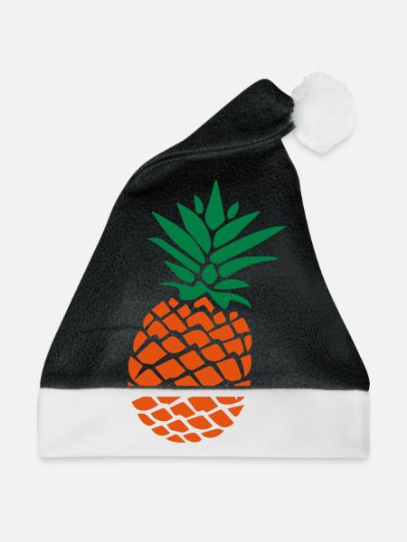 Ananas Bahamas - Weihnachtsmütze - Schwarz/Weiß