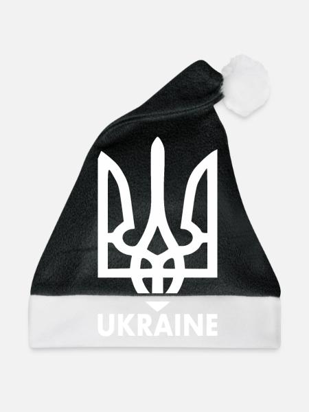 Ukraine - Weihnachtsmütze - Schwarz/Weiß