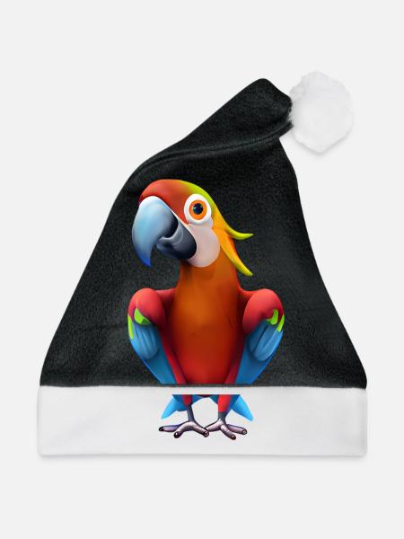 Macaw - Weihnachtsmütze - Schwarz/Weiß
