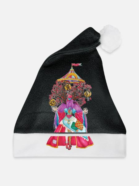Frau Loyale - Weihnachtsmütze - Schwarz/Weiß