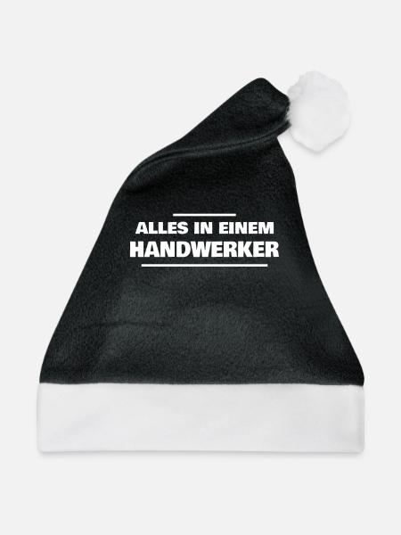 Alles in einem Handwerker - Weihnachtsmütze - Schwarz/Weiß - Vorne