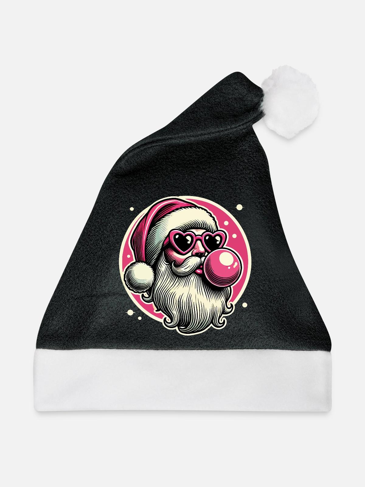 Cooler Sigma Santa Weihnachtsstil - Weihnachtsmütze - Schwarz/Weiß - Vorne