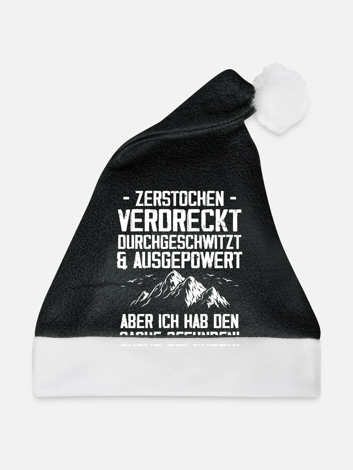 Gecache Geocaching Hobby Cache - Weihnachtsmütze - Schwarz/Weiß - Vorne