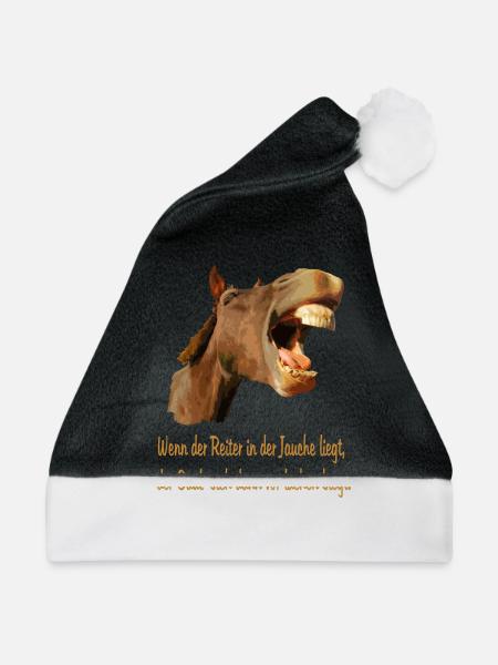 Zum Lachen - Weihnachtsmütze - Schwarz/Weiß