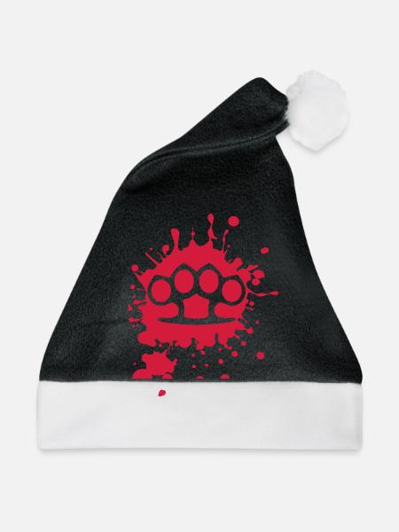 Faust - Schlagring - Weihnachtsmütze - Schwarz/Weiß