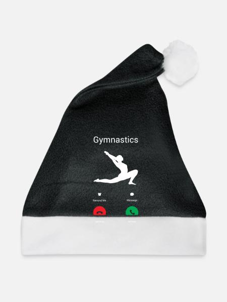 Gymnastik ruft! - Weihnachtsmütze - Schwarz/Weiß