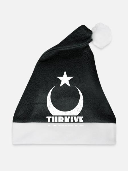 Türkei - Weihnachtsmütze - Schwarz/Weiß - Vorne