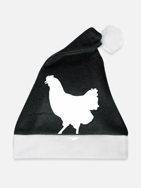 chicken - Weihnachtsmütze - Schwarz/Weiß