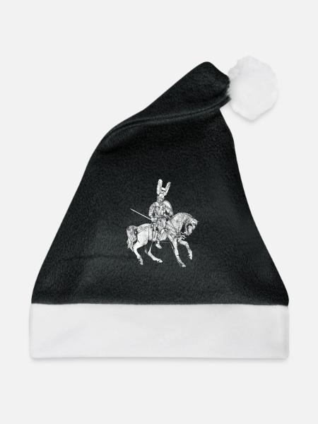 Römischer Offizier - Decurio - Weihnachtsmütze - Schwarz/Weiß - Vorne