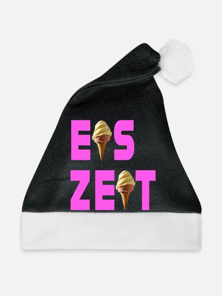 Eiszeit rosa - Weihnachtsmütze - Schwarz/Weiß