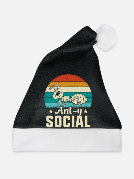 Ant-y social - Weihnachtsmütze - Schwarz/Weiß