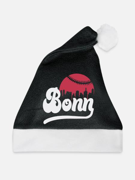 Baseball skyline Bonn - Weihnachtsmütze - Schwarz/Weiß