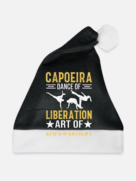 Capoeira, Tanz der Befreiung, Kunst der Ermächtigung - Weihnachtsmütze - Schwarz/Weiß - Vorne