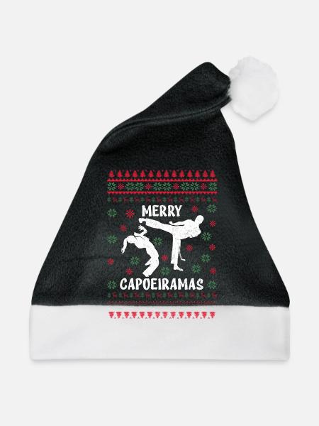 Fröhliche Capoeiramas - Weihnachtsmütze - Schwarz/Weiß