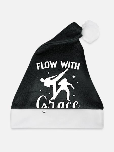 Mit Anmut fließen - Weihnachtsmütze - Schwarz/Weiß