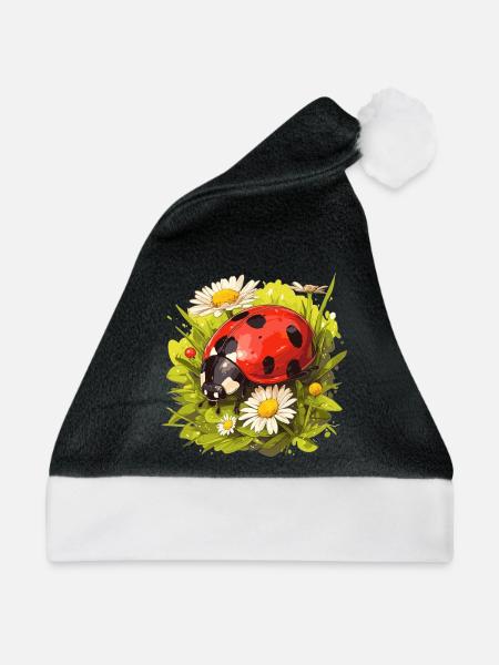 Ladybug Marienkäfer - Weihnachtsmütze - Schwarz/Weiß