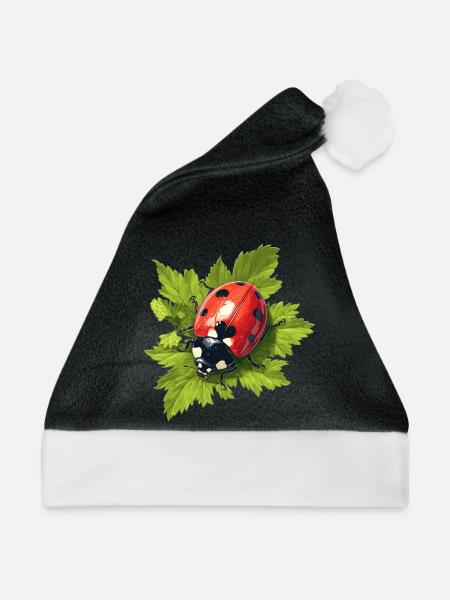 Ladybug Marienkäfer - Weihnachtsmütze - Schwarz/Weiß