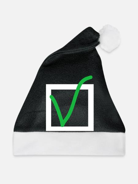 Abhaken - Weihnachtsmütze - Schwarz/Weiß